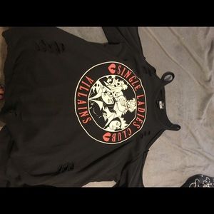 Torrid Disney villains distressed top
